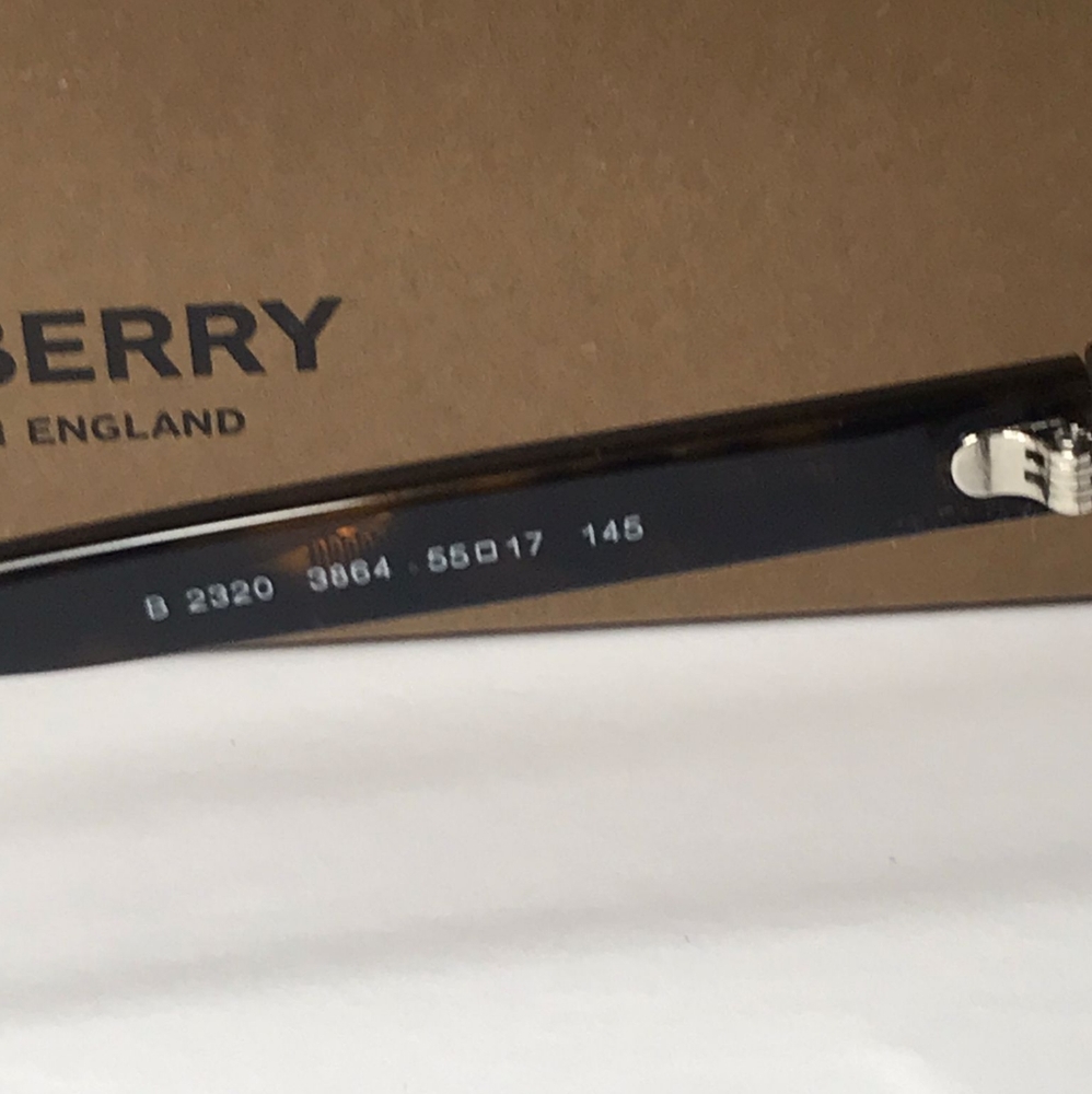 Authentic New BURBERRYMen's Tortoise Square Eyeglass Frames BE2320F386455 - Picture 15 of 15